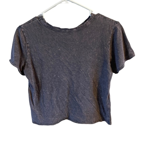 American Eagle crop short sleeve graphic t-shirt size small factory worn look - Picture 2 of 8